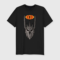 Футболка slim-fit Саурон и око Властелин колец, цвет: черный