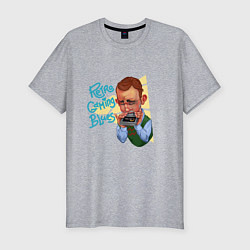 Футболка slim-fit Блюз ретрогеймера, цвет: меланж