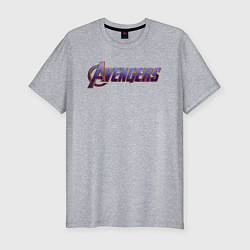 Футболка slim-fit Avengers endgame logo, цвет: меланж