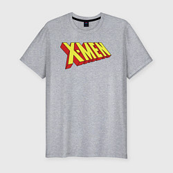 Футболка slim-fit Люди икс лого, цвет: меланж