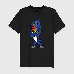 Футболка slim-fit Мандрил, цвет: черный