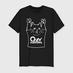 Футболка slim-fit Ozzy Osbourne - cat rock, цвет: черный