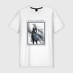 Футболка slim-fit Calcharo Phantom Hunters, цвет: белый