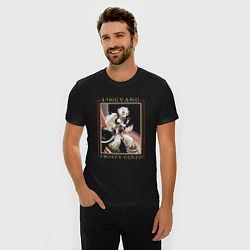Футболка slim-fit Lingyang Frosty Gusto, цвет: черный — фото 2