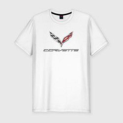 Футболка slim-fit Chevrolet Corvette - racing team, цвет: белый