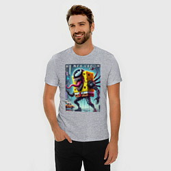 Футболка slim-fit Bob-Venom - cyberpunk, цвет: меланж — фото 2