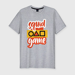 Футболка slim-fit Squid game style, цвет: меланж