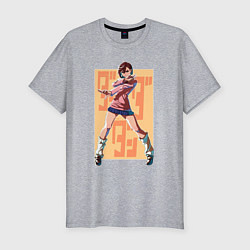Футболка slim-fit Momo Ayase, цвет: меланж