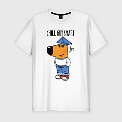 Футболка slim-fit Chill guy smart, цвет: белый