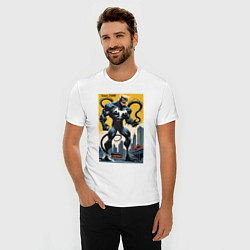 Футболка slim-fit Trump-Venom superhero - ai art fantasy, цвет: белый — фото 2