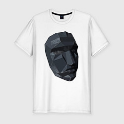 Футболка slim-fit Boss mask, цвет: белый