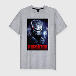 Футболка slim-fit Predator in the helmet, цвет: меланж