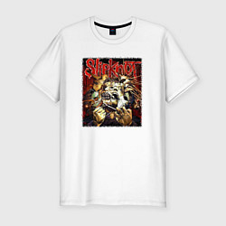 Футболка slim-fit Слипкнот маски, цвет: белый