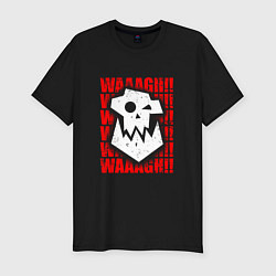 Футболка slim-fit Waaagh warhammer - белый, цвет: черный