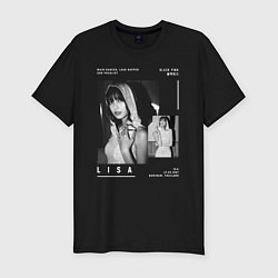 Мужская slim-футболка Lisa Blackpink