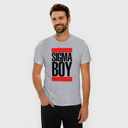 Футболка slim-fit Sigma boy, цвет: меланж — фото 2