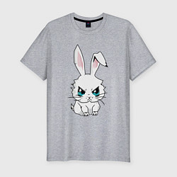 Футболка slim-fit Кролик злится, цвет: меланж