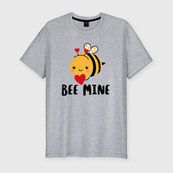 Футболка slim-fit Будь моим, цвет: меланж