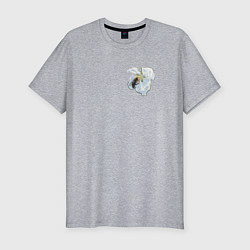 Футболка slim-fit Весна, цвет: меланж