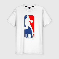 Футболка slim-fit NBA Luka, цвет: белый