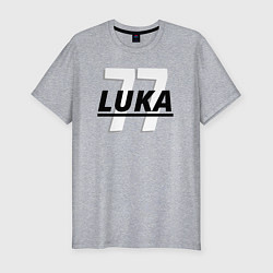 Футболка slim-fit 77 Luka, цвет: меланж