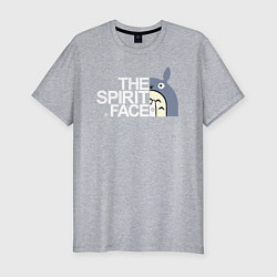 Футболка slim-fit Tororo - the spirit face, цвет: меланж