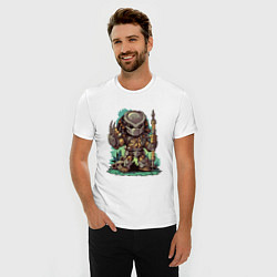 Футболка slim-fit Хищник, цвет: белый — фото 2