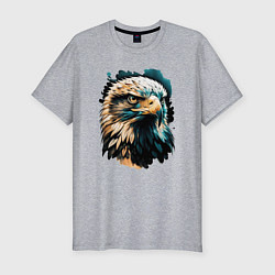 Футболка slim-fit Взгляд хищника, цвет: меланж