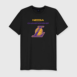 Мужская slim-футболка Lakers championship