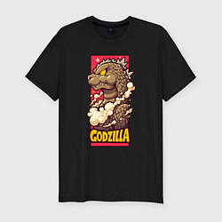 Футболка slim-fit Pink godzilla, цвет: черный