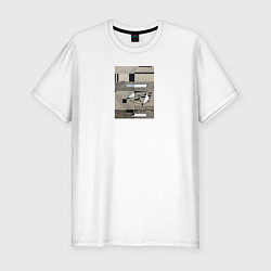 Футболка slim-fit Geometry VII, цвет: белый