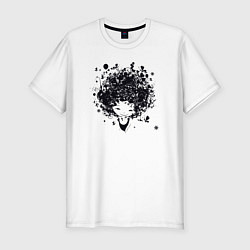 Футболка slim-fit Девчонка милашка, цвет: белый