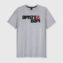 Футболка slim-fit Amsterdam city, цвет: меланж