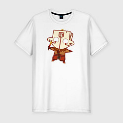 Футболка slim-fit Герой из Dota 2, цвет: белый