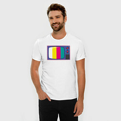 Футболка slim-fit Ретро телевизор, цвет: белый — фото 2