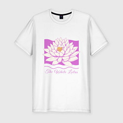 Футболка slim-fit The white lotus, цвет: белый