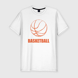 Футболка slim-fit Ball basket, цвет: белый