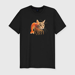 Футболка slim-fit Трипи тропи, цвет: черный