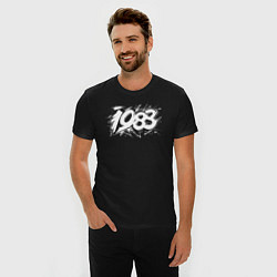 Футболка slim-fit Граффити стиль 1988, цвет: черный — фото 2