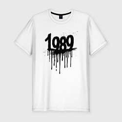 Футболка slim-fit Капающий 1989, цвет: белый