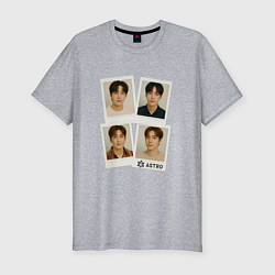 Футболка slim-fit Astro фотографии, цвет: меланж