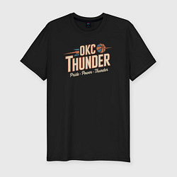 Футболка slim-fit OKC Thunder power, цвет: черный