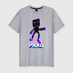 Футболка slim-fit PK XD стал немного квадратным, цвет: меланж