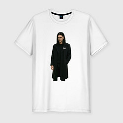 Футболка slim-fit Задумчивый Bones, цвет: белый