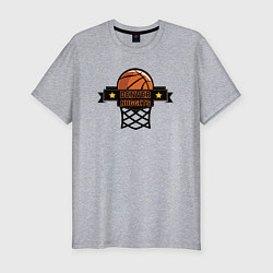 Футболка slim-fit Dender basket, цвет: меланж