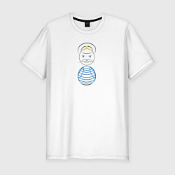 Футболка slim-fit Морячок, цвет: белый