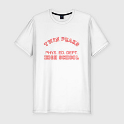 Футболка slim-fit Twin Peaks High School, цвет: белый