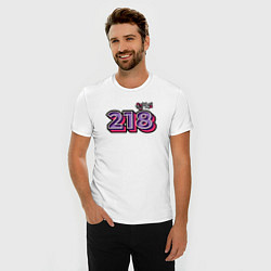 Футболка slim-fit Игрок 218, цвет: белый — фото 2