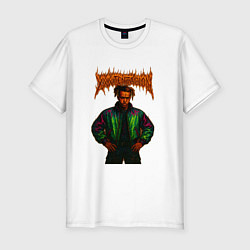 Футболка slim-fit XXXTentacion в стиле хардкор, цвет: белый