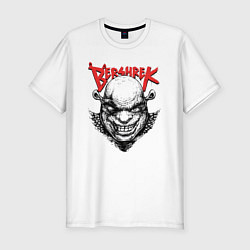 Футболка slim-fit Берсерк Шрек, цвет: белый